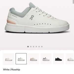 On Running - The Roger Advantage- white and rosehip sneaker